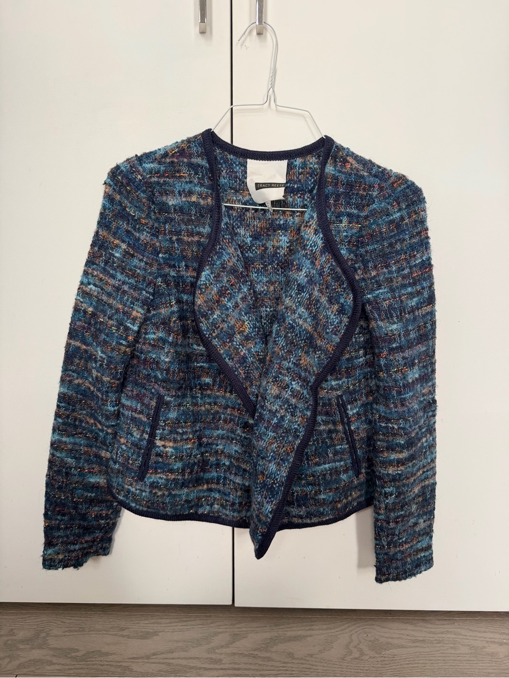 Tracy Reese Tweed Open-Front Women's Jacket, S